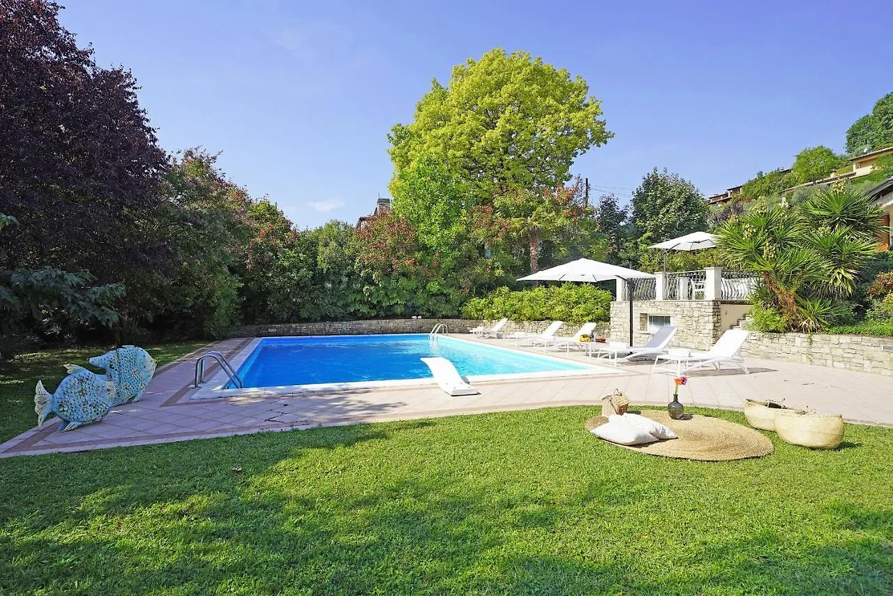 Villa Gelso park&private pool, lake view, ac, Soiano Del Lago 0*,